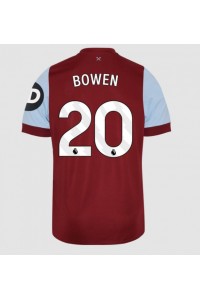 West Ham United Jarrod Bowen #20 Jalkapallovaatteet Kotipaita 2023-24 Lyhythihainen